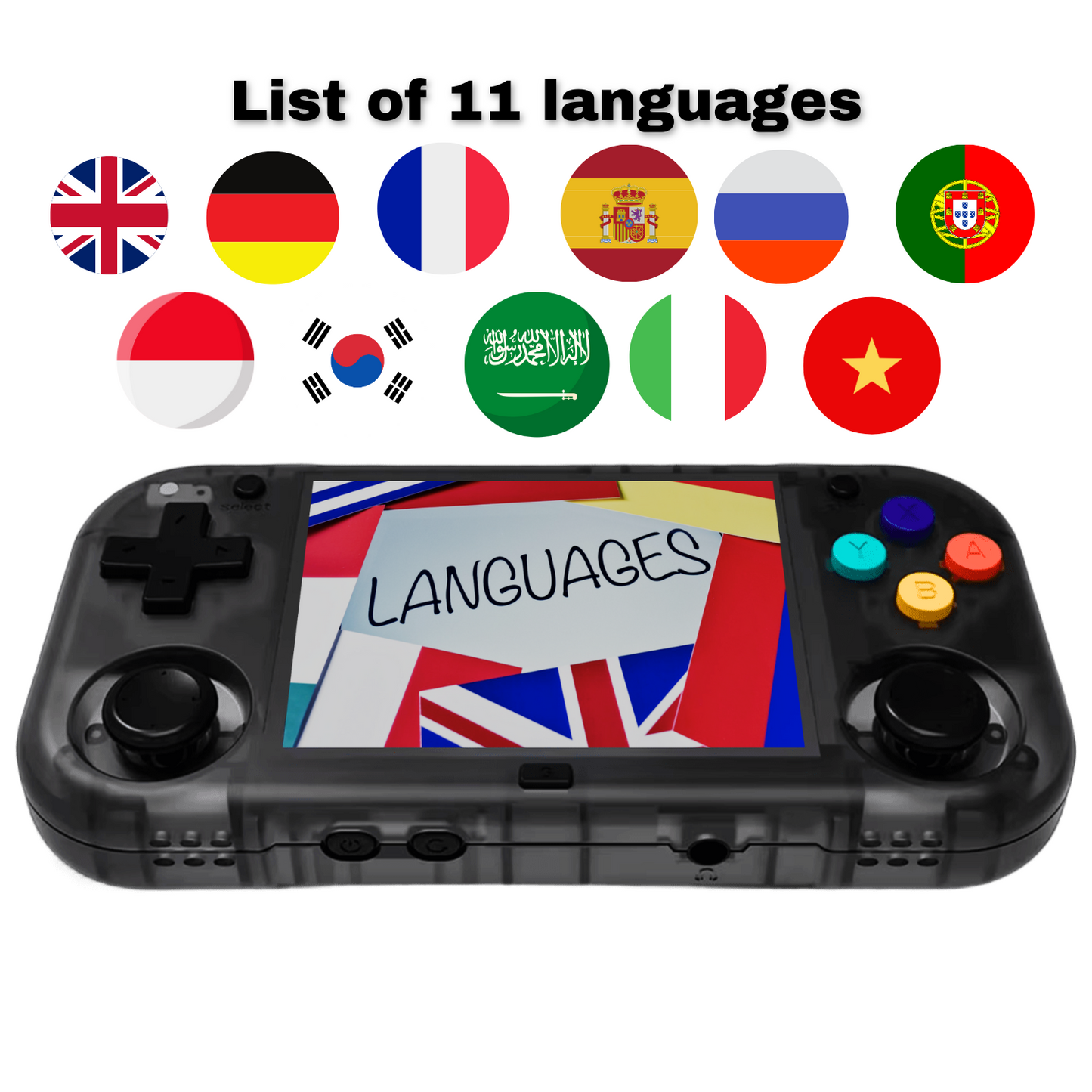 XU MINI M Handheld Game Console 2.8'' Screen Linux OS