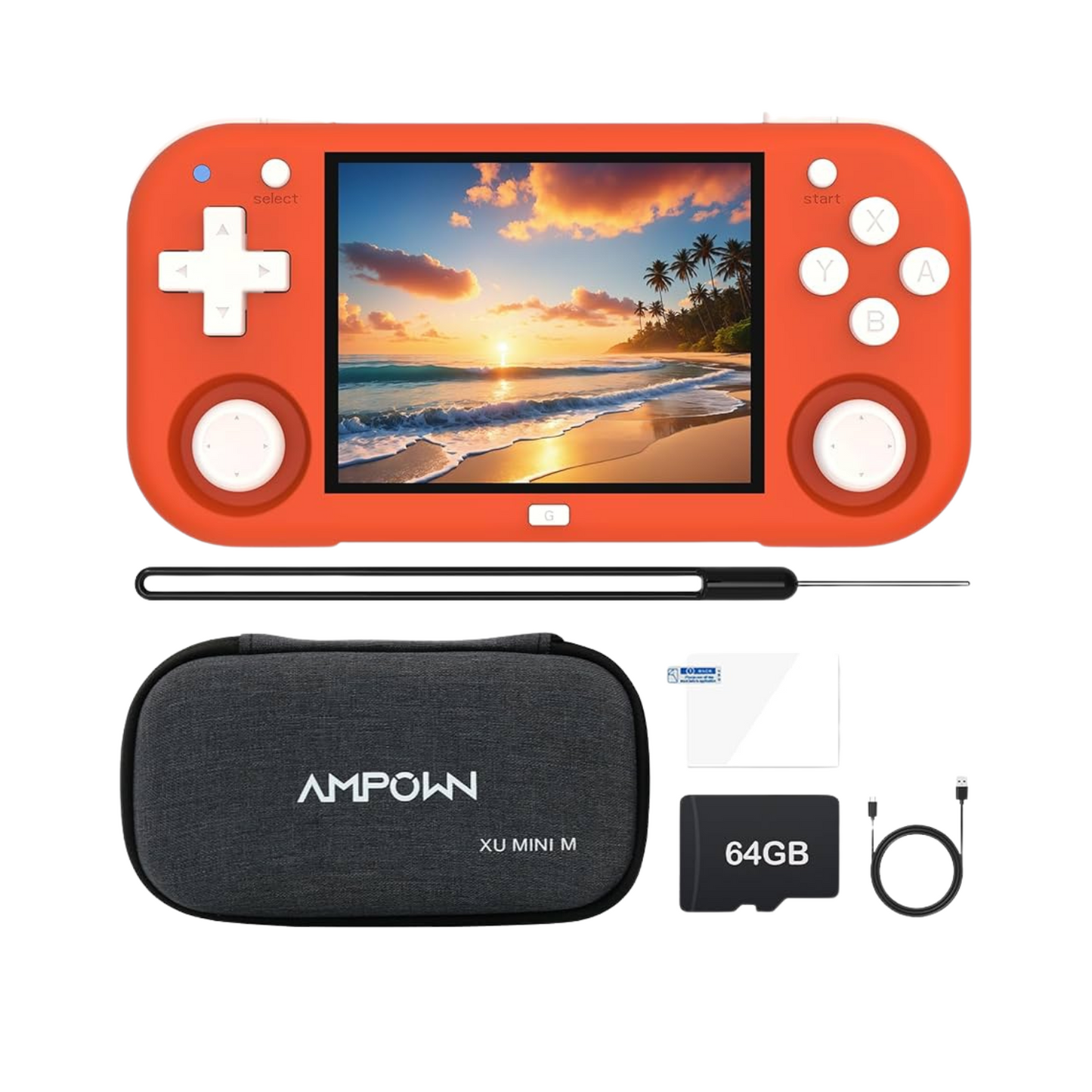 XU MINI M Handheld Game Console 2.8'' Screen Linux OS