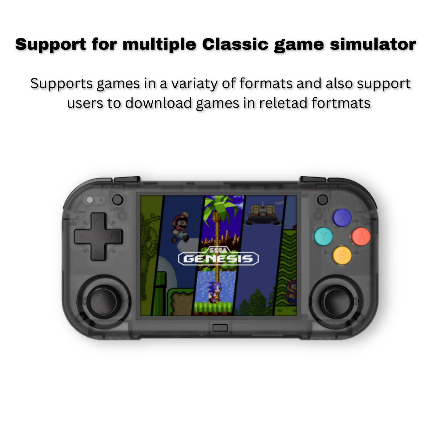 XU MINI M Handheld Game Console 2.8'' Screen Linux OS