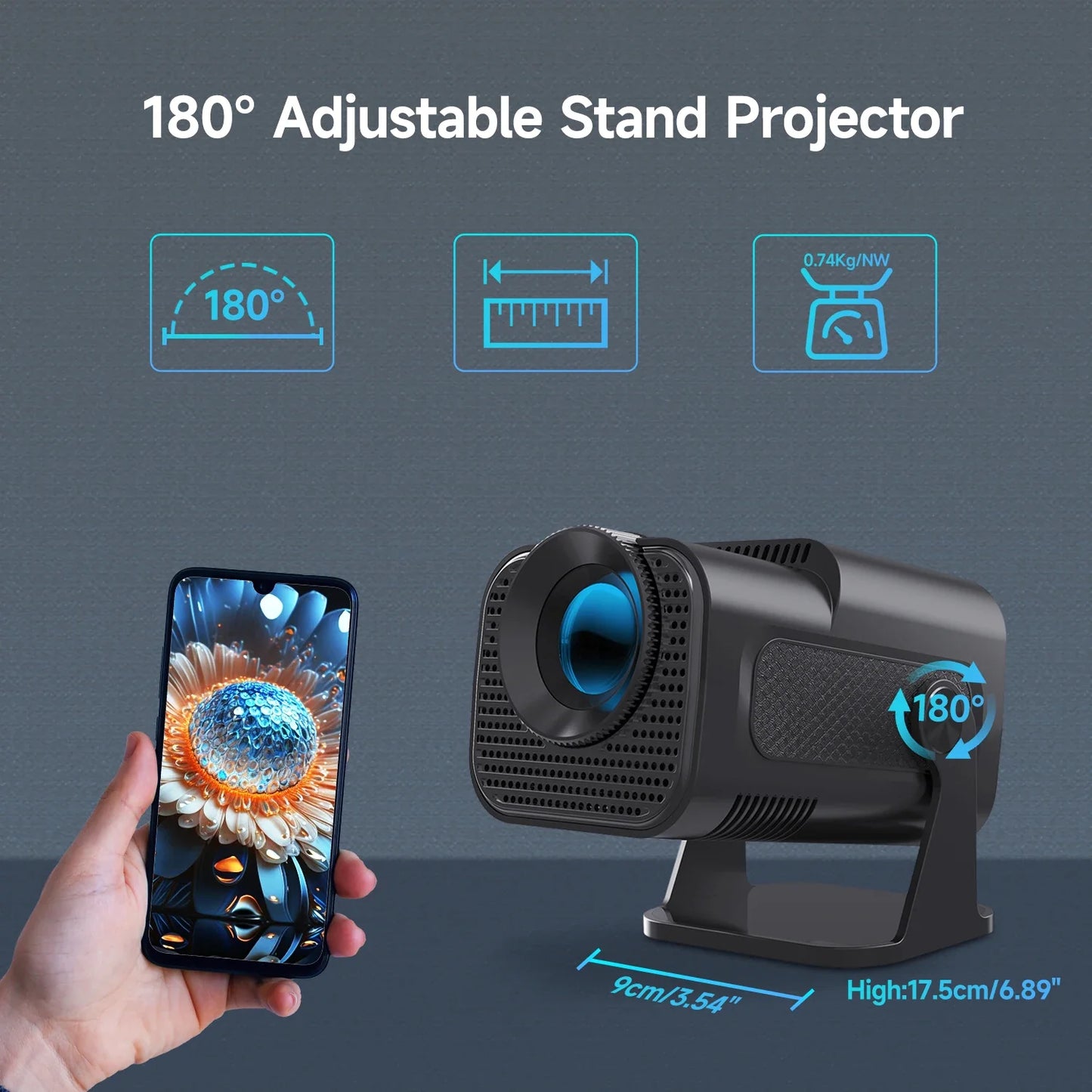 Ultra-Compact 4K Mini Projector