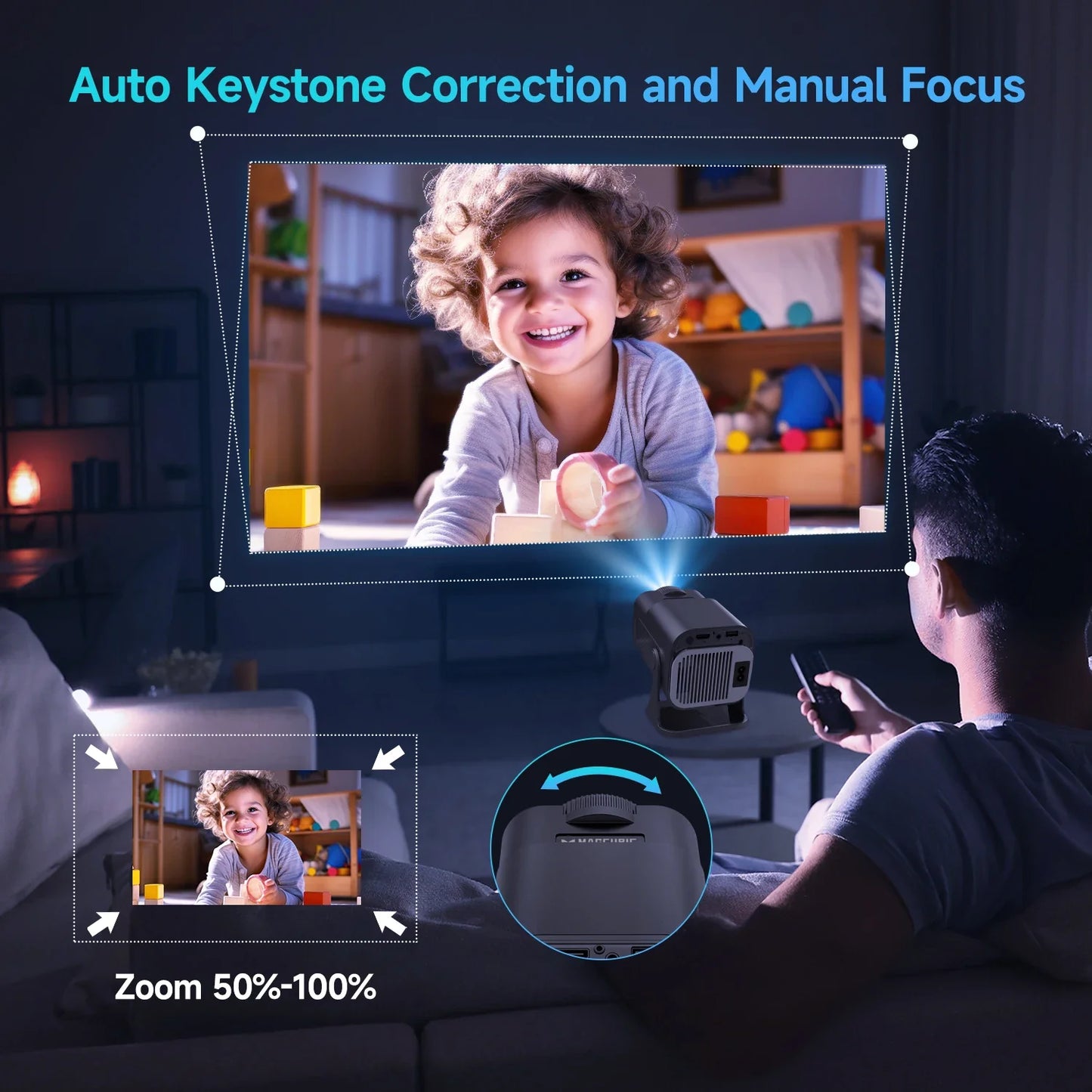 Ultra-Compact 4K Mini Projector
